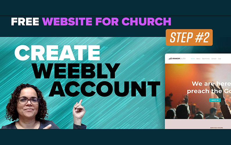 How to make church website for free Step 2