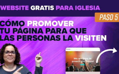 Como hacer website para tu iglesia gratis usando Weebly | Promover pagina | Parte 5