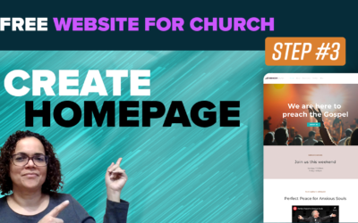 How to create a free website for your church using Weebly | Part 3