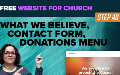 How to make free website for your church using Weebly | Adding pages | Part 4B